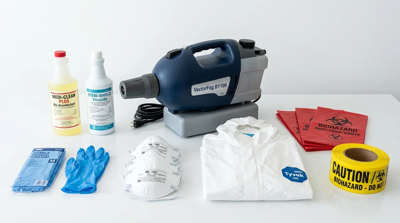 Professional biohazard remediation crew working in Morgan Park