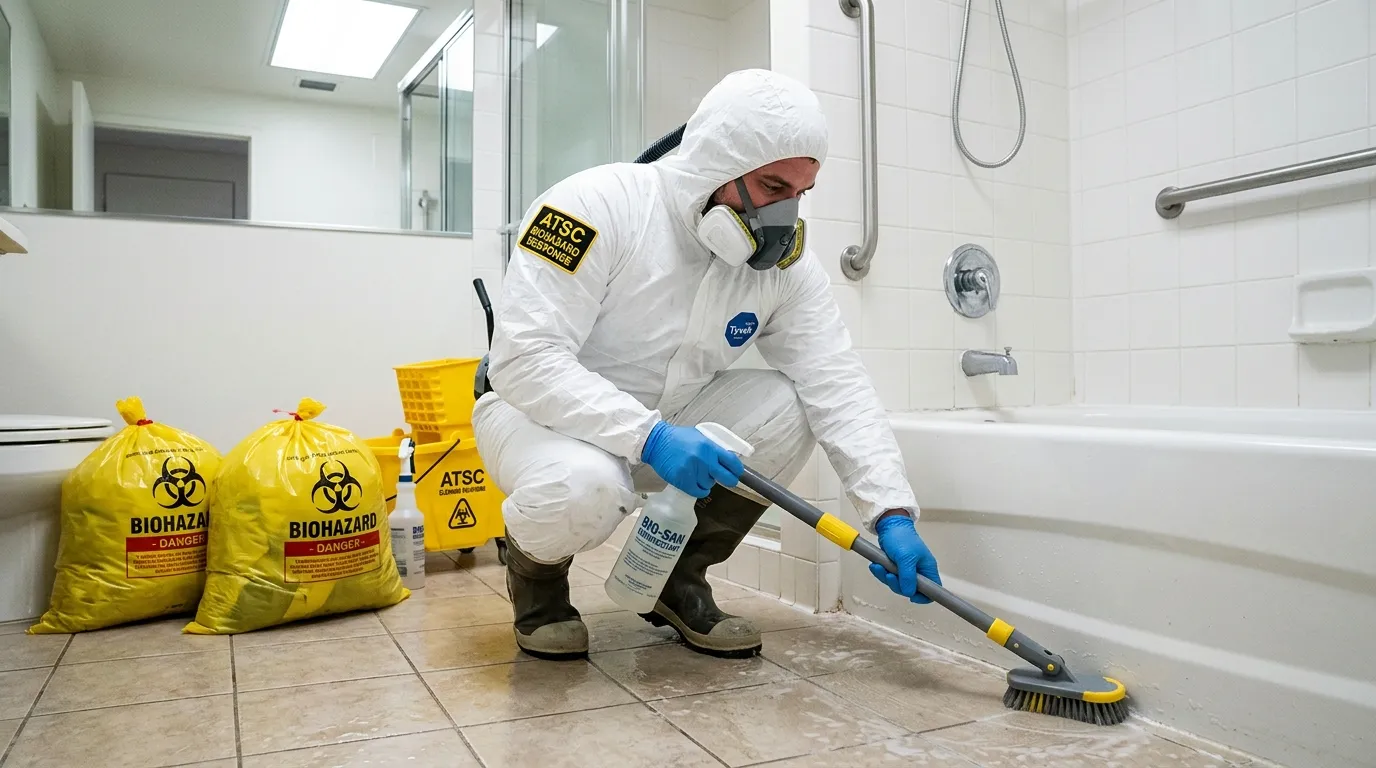 Decontamination equipment deployed for Blood Cleanup in Morgan Park